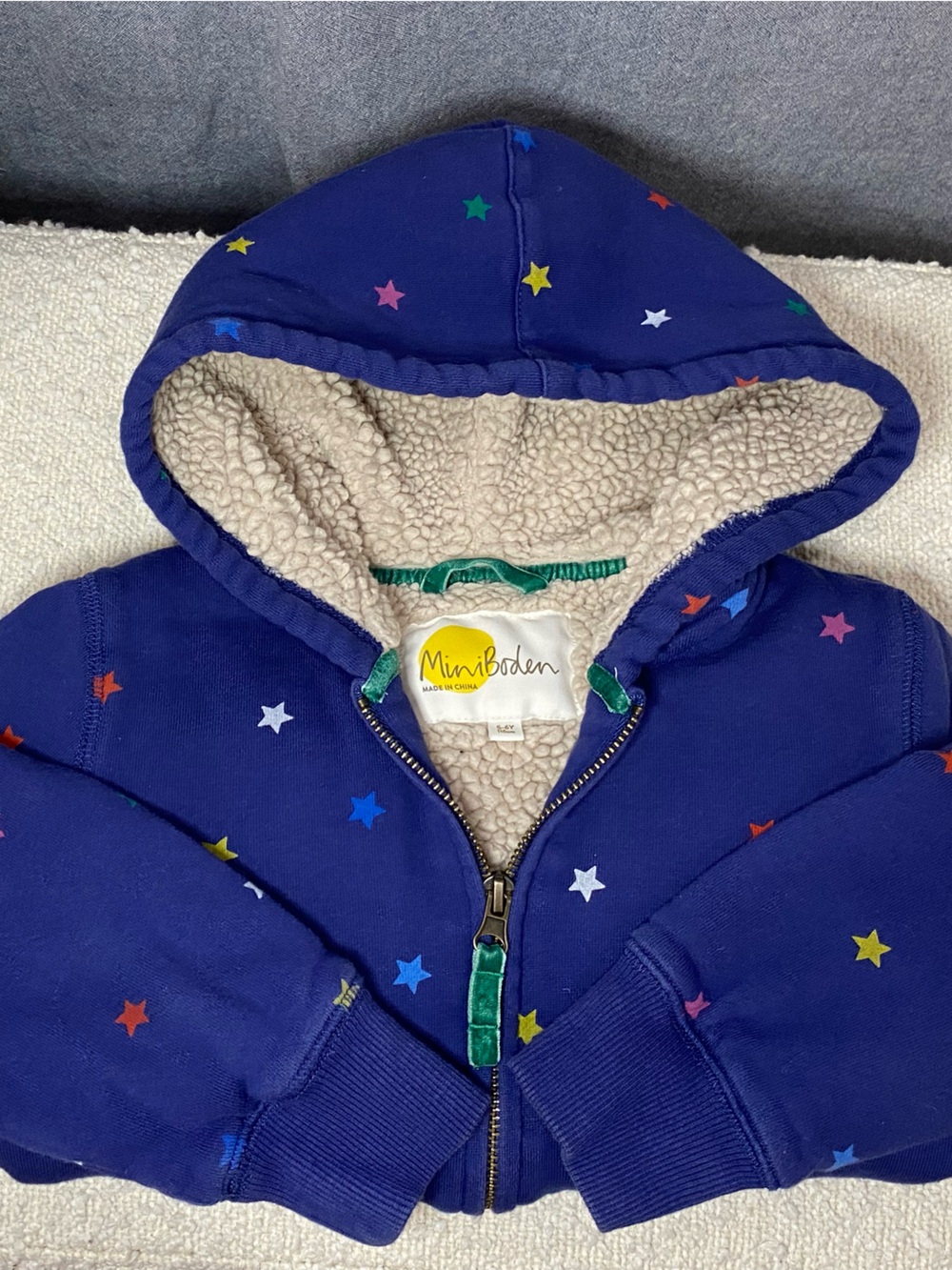 Mini Boden Sherpa-Lined Full-Zip Hoodie ⭐️